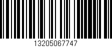 Código de barras (EAN, GTIN, SKU, ISBN): '13205067747'