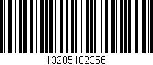 Código de barras (EAN, GTIN, SKU, ISBN): '13205102356'