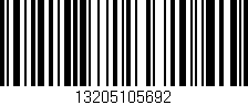 Código de barras (EAN, GTIN, SKU, ISBN): '13205105692'