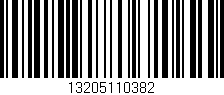 Código de barras (EAN, GTIN, SKU, ISBN): '13205110382'