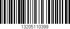 Código de barras (EAN, GTIN, SKU, ISBN): '13205110399'