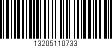 Código de barras (EAN, GTIN, SKU, ISBN): '13205110733'