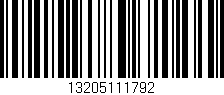 Código de barras (EAN, GTIN, SKU, ISBN): '13205111792'