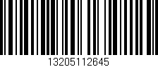 Código de barras (EAN, GTIN, SKU, ISBN): '13205112645'