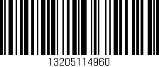 Código de barras (EAN, GTIN, SKU, ISBN): '13205114960'