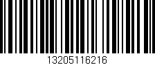Código de barras (EAN, GTIN, SKU, ISBN): '13205116216'