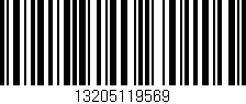 Código de barras (EAN, GTIN, SKU, ISBN): '13205119569'