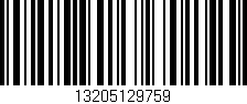 Código de barras (EAN, GTIN, SKU, ISBN): '13205129759'
