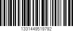 Código de barras (EAN, GTIN, SKU, ISBN): '1331449519792'