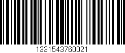 Código de barras (EAN, GTIN, SKU, ISBN): '1331543760021'