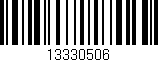 Código de barras (EAN, GTIN, SKU, ISBN): '13330506'