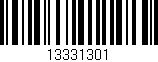 Código de barras (EAN, GTIN, SKU, ISBN): '13331301'