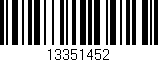Código de barras (EAN, GTIN, SKU, ISBN): '13351452'