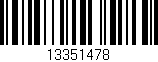 Código de barras (EAN, GTIN, SKU, ISBN): '13351478'