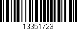 Código de barras (EAN, GTIN, SKU, ISBN): '13351723'