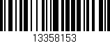 Código de barras (EAN, GTIN, SKU, ISBN): '13358153'