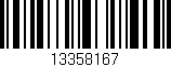 Código de barras (EAN, GTIN, SKU, ISBN): '13358167'