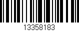 Código de barras (EAN, GTIN, SKU, ISBN): '13358183'