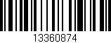 Código de barras (EAN, GTIN, SKU, ISBN): '13360874'