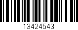 Código de barras (EAN, GTIN, SKU, ISBN): '13424543'