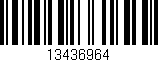 Código de barras (EAN, GTIN, SKU, ISBN): '13436964'