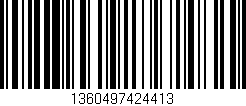 Código de barras (EAN, GTIN, SKU, ISBN): '1360497424413'