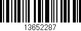 Código de barras (EAN, GTIN, SKU, ISBN): '13652287'