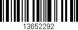 Código de barras (EAN, GTIN, SKU, ISBN): '13652292'