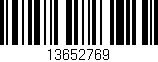 Código de barras (EAN, GTIN, SKU, ISBN): '13652769'