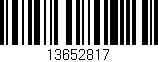 Código de barras (EAN, GTIN, SKU, ISBN): '13652817'