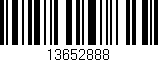 Código de barras (EAN, GTIN, SKU, ISBN): '13652888'