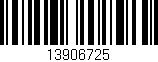 Código de barras (EAN, GTIN, SKU, ISBN): '13906725'