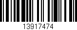 Código de barras (EAN, GTIN, SKU, ISBN): '13917474'