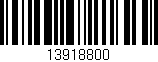 Código de barras (EAN, GTIN, SKU, ISBN): '13918800'