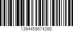 Código de barras (EAN, GTIN, SKU, ISBN): '1394459674288'