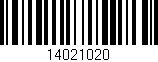 Código de barras (EAN, GTIN, SKU, ISBN): '14021020'