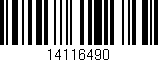 Código de barras (EAN, GTIN, SKU, ISBN): '14116490'