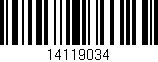 Código de barras (EAN, GTIN, SKU, ISBN): '14119034'