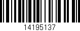 Código de barras (EAN, GTIN, SKU, ISBN): '14195137'