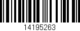 Código de barras (EAN, GTIN, SKU, ISBN): '14195263'