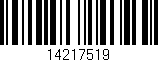 Código de barras (EAN, GTIN, SKU, ISBN): '14217519'