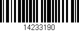 Código de barras (EAN, GTIN, SKU, ISBN): '14233190'