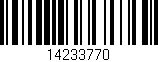 Código de barras (EAN, GTIN, SKU, ISBN): '14233770'