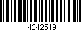 Código de barras (EAN, GTIN, SKU, ISBN): '14242519'