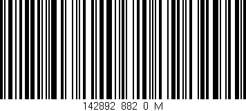 Código de barras (EAN, GTIN, SKU, ISBN): '142892_882_0_M'