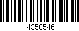 Código de barras (EAN, GTIN, SKU, ISBN): '14350546'