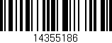 Código de barras (EAN, GTIN, SKU, ISBN): '14355186'