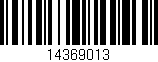 Código de barras (EAN, GTIN, SKU, ISBN): '14369013'