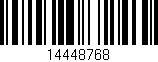 Código de barras (EAN, GTIN, SKU, ISBN): '14448768'