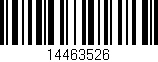 Código de barras (EAN, GTIN, SKU, ISBN): '14463526'